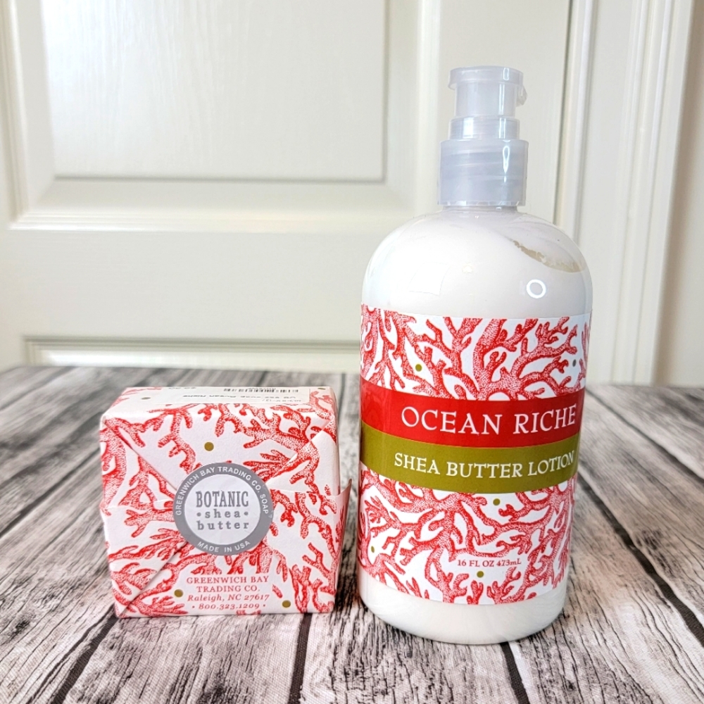 Ocean Richie Shea Butter Lotion and Botanic soap
